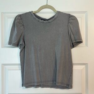 NWT Zara Grey Short Sleeve Top